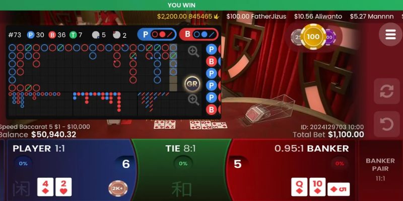 Game kéo bài Baccarat trực tuyến nổi tiếng tại 6789betting.com
